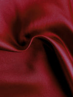 Claret Non Snag Matt Duchess Satin, 193 g/m2, 100% Polyester, 145cms Wide. Roll Size - 2.4m.