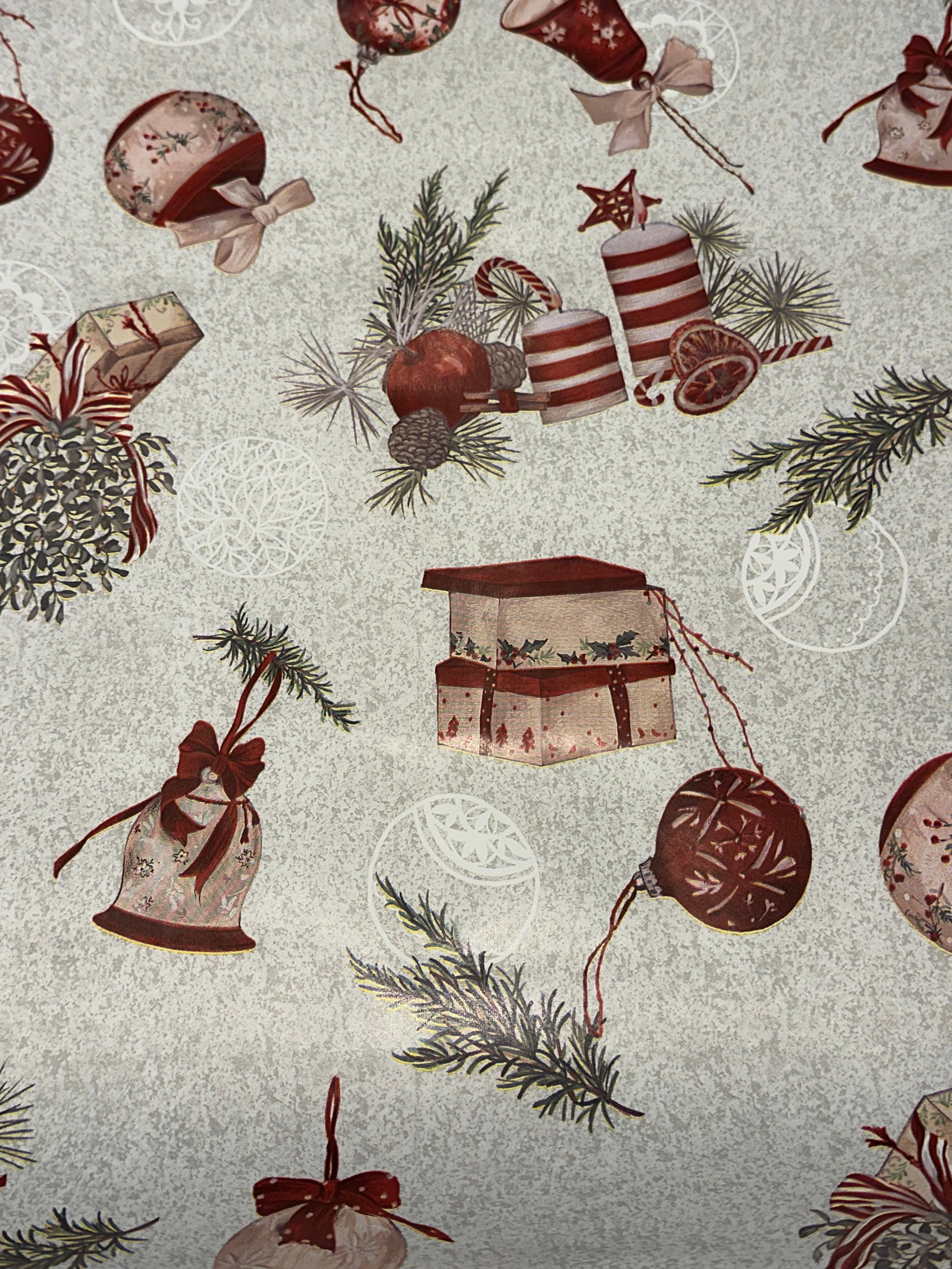 Spirit of Christmas Themed Wipeable Table Covering - CM3