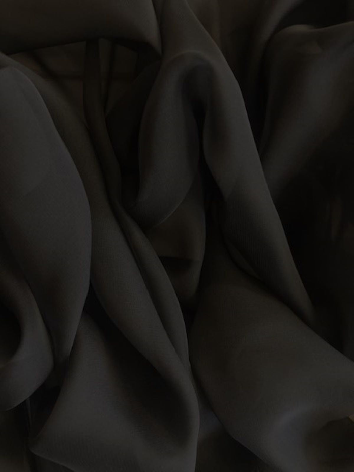 Black Lightweight Fly Away Chiffon