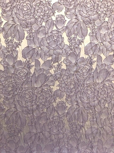 Lavender Two Tone Corded Textured Jacquard