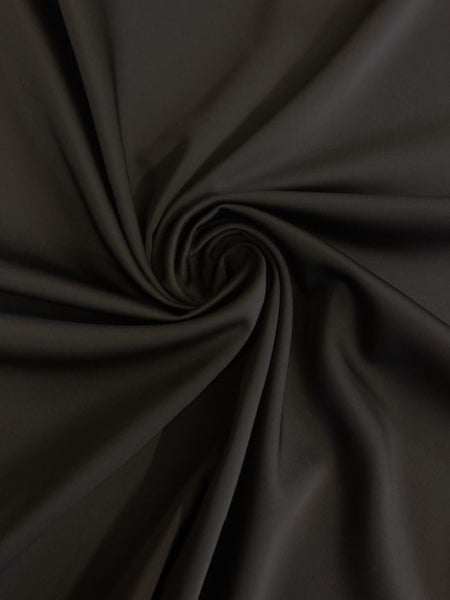 Black Stretch Matt Satin