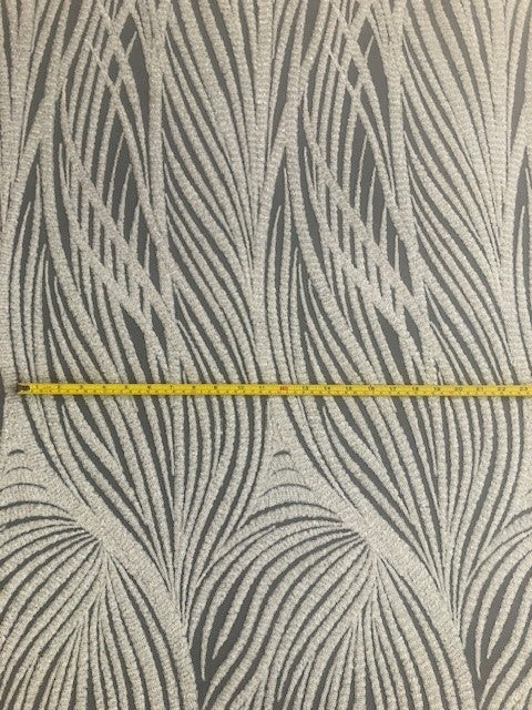 Ivory Wave Effect Sequin On Mesh