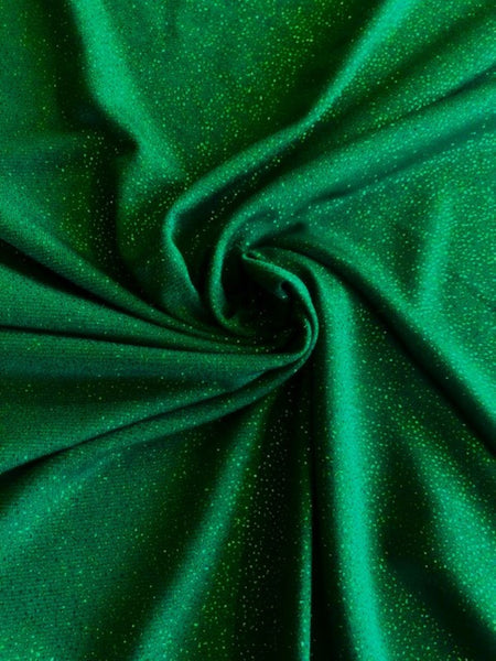 Green Glitter on Jersey