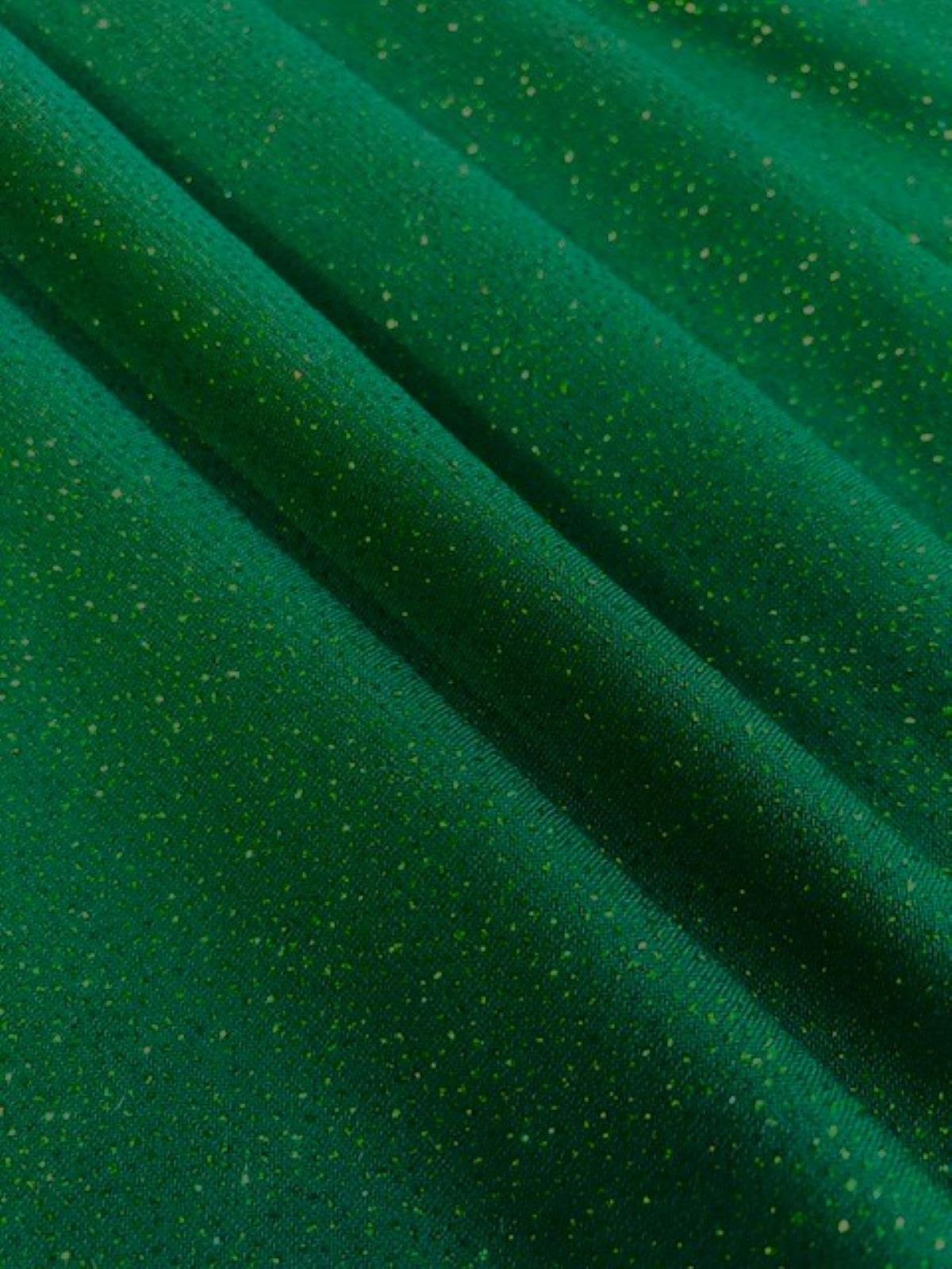 Green Glitter on Jersey
