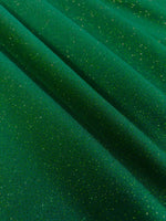 Green Glitter on Jersey