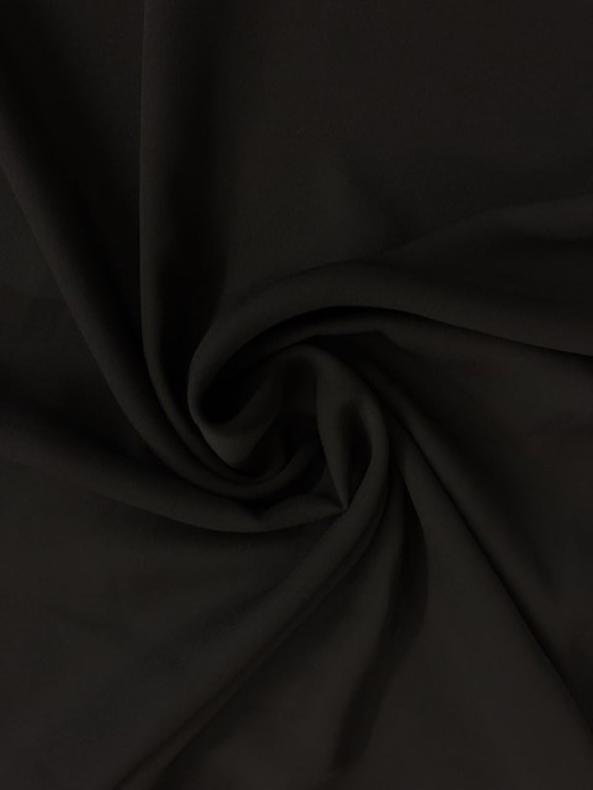 Black Double Georgette