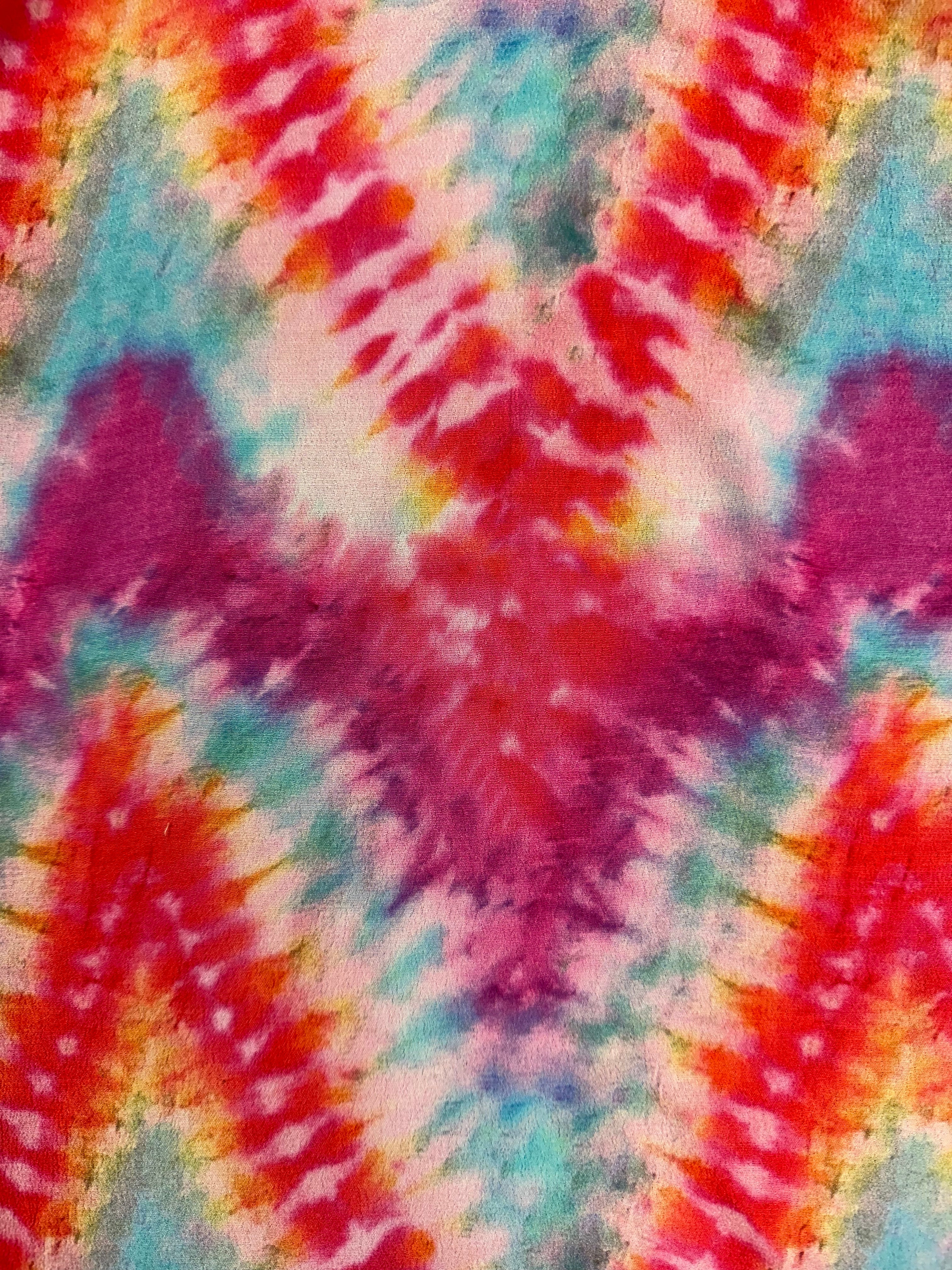 Wild Tie-Dye Viscose Fabric – Multicoloured, Large-Scale, 140 cm Wide M941