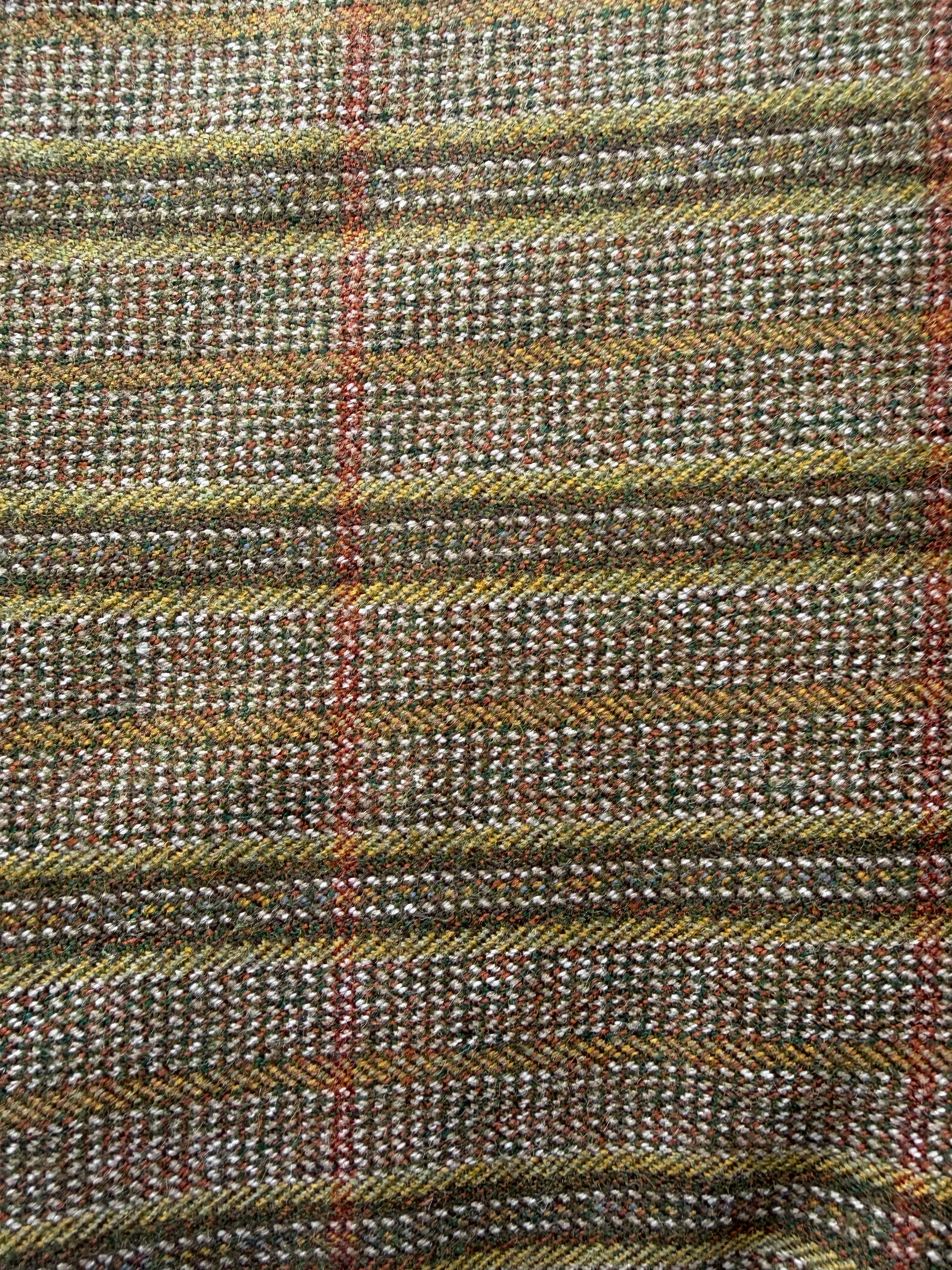 Green Wool Fabric Remnant – 100% Wool – 185 cm