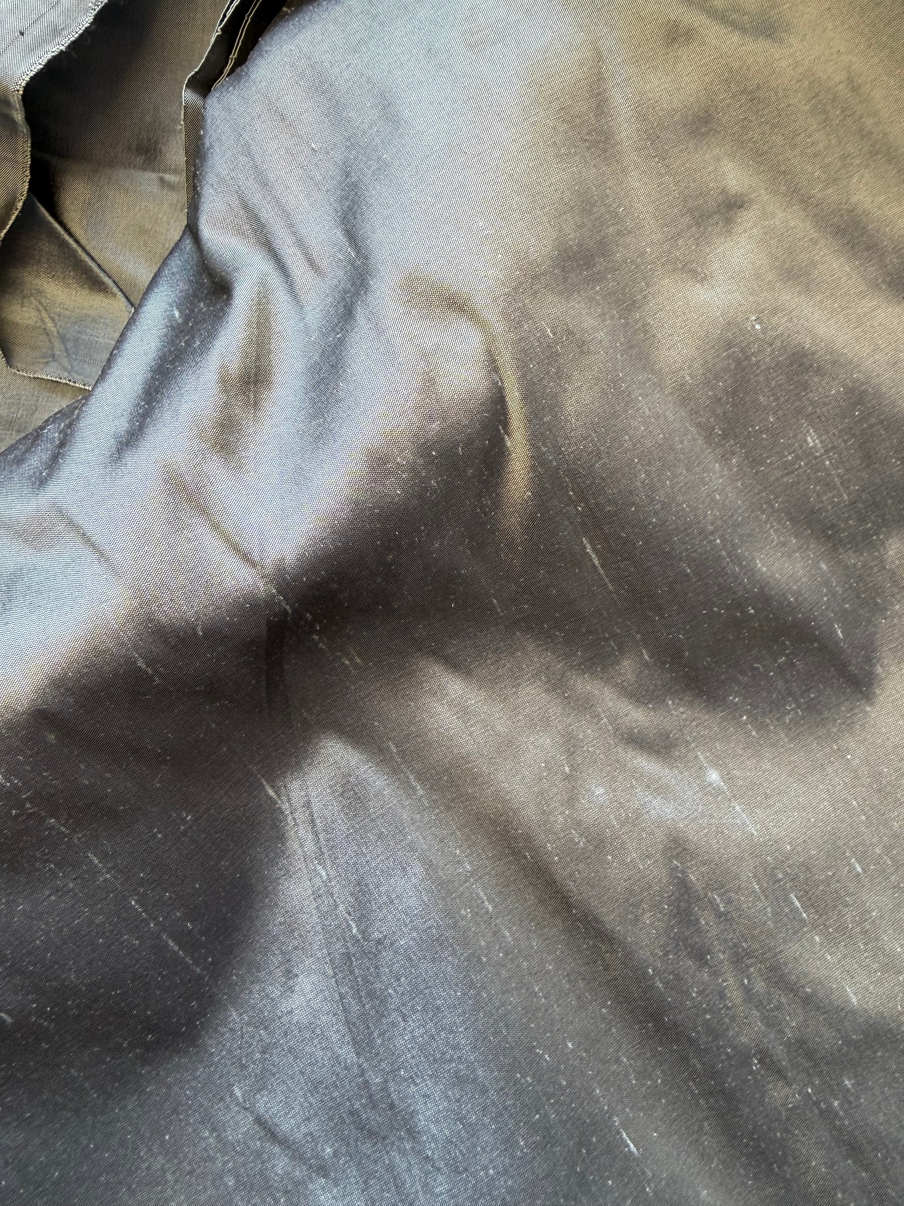 100% Silk Dupion Fabric Remnant – Steel Grey | 3 Metre Piece