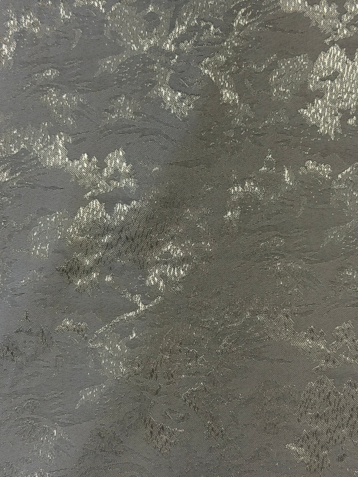 Silver Jacquard Fabric – 100% Polyester, 154cm Wide