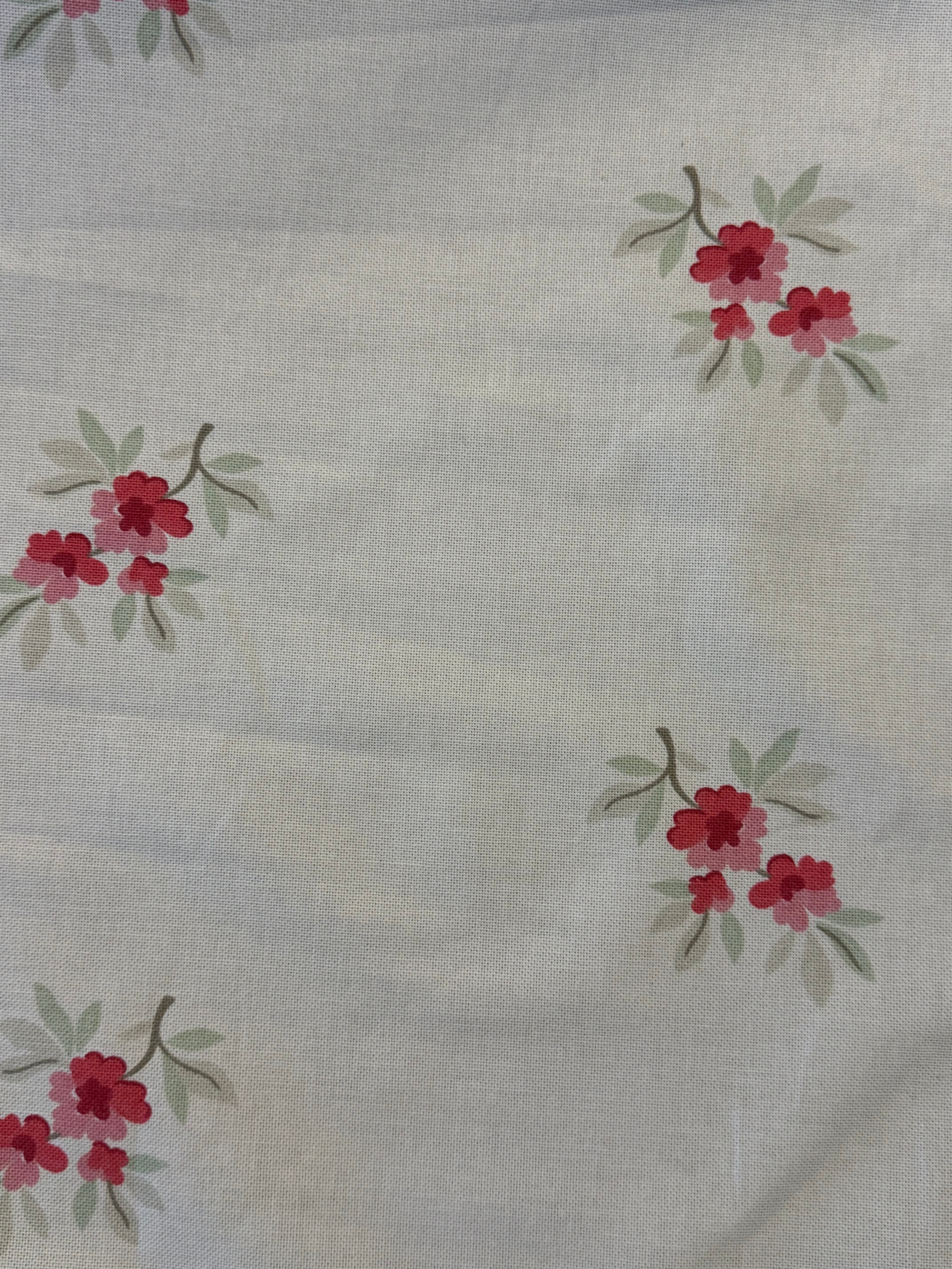 Maisie Furnishing Fabric by Villa Nova – Off White Floral Cotton