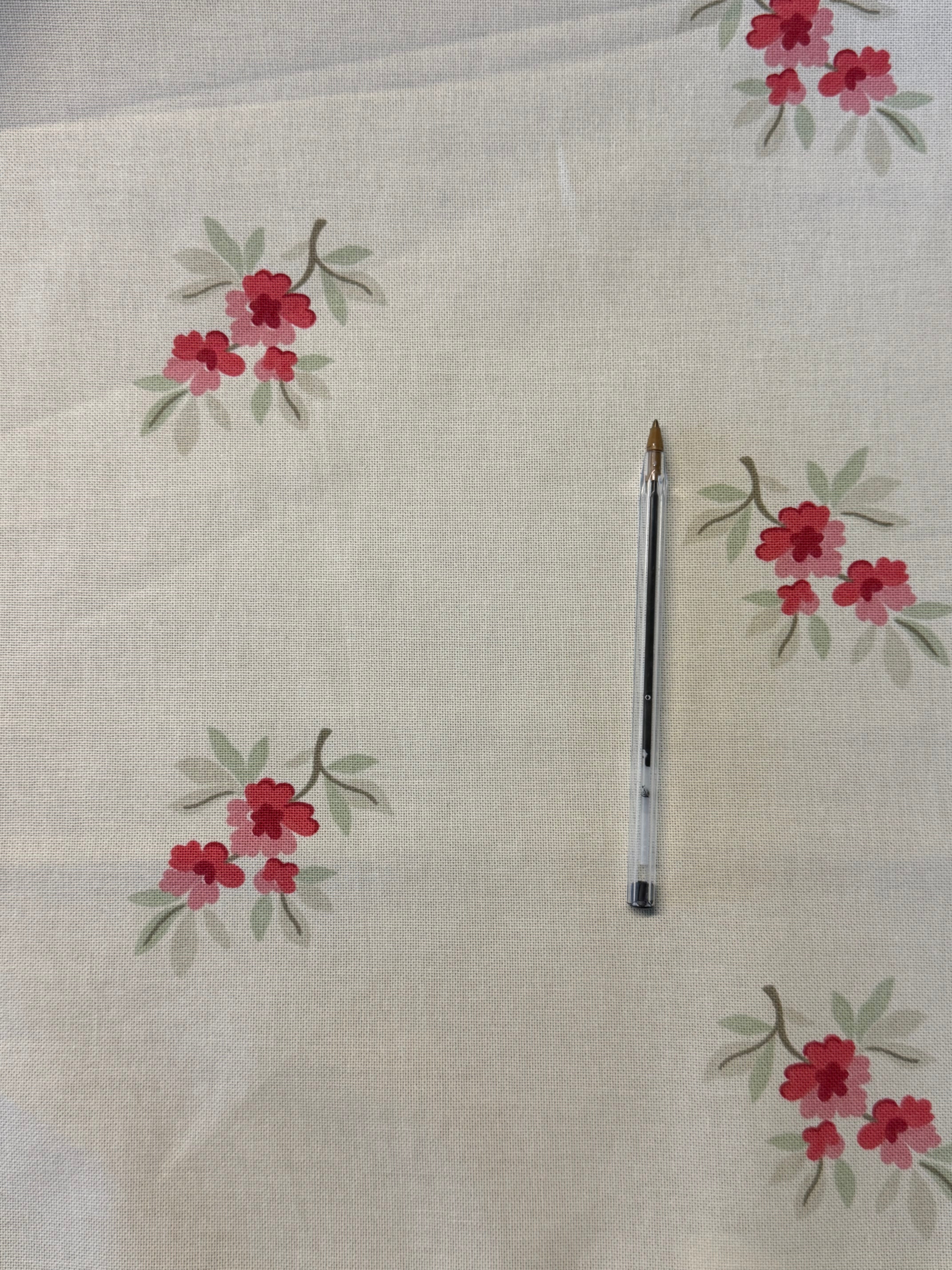 Maisie Furnishing Fabric by Villa Nova – Off White Floral Cotton