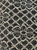 Black & White Geometric Knit with Lurex – 155 cm Wide