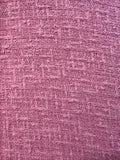 Pink Basket Weave Chanel-Style Recycled Fabric – High-End Tailoring Material