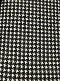 Black & White Large Houndstooth Stretch Fabric – Bold & Versatile
