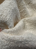 Cream/Ivory Basket Weave Chanel-Style Fabric – High-End Tailoring Material