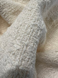 Cream/Ivory Basket Weave Chanel-Style Fabric – High-End Tailoring Material