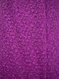 Magenta Embroidered Lace Fabric with Metallic Thread – Delicate Floral Design