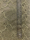 Olive Green Corded Floral Lace – Elegant & Versatile