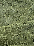 Olive Green Corded Floral Lace – Elegant & Versatile