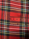 Red Traditional Scottish Tartan Cotton Fabric – Classic Check for Timeless Style