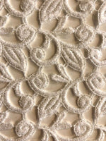 Ivory Guipure Lace With Glitter