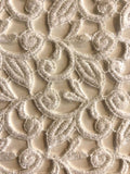 Ivory Guipure Lace With Glitter