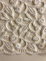 Ivory Guipure Lace With Glitter