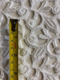 Ivory Guipure Lace With Glitter