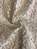 Ivory Guipure Lace With Glitter