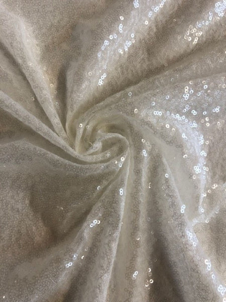 Ivory Overlapping Allover Sequin