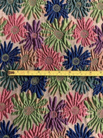 Multi Coloured Flower Jacquard