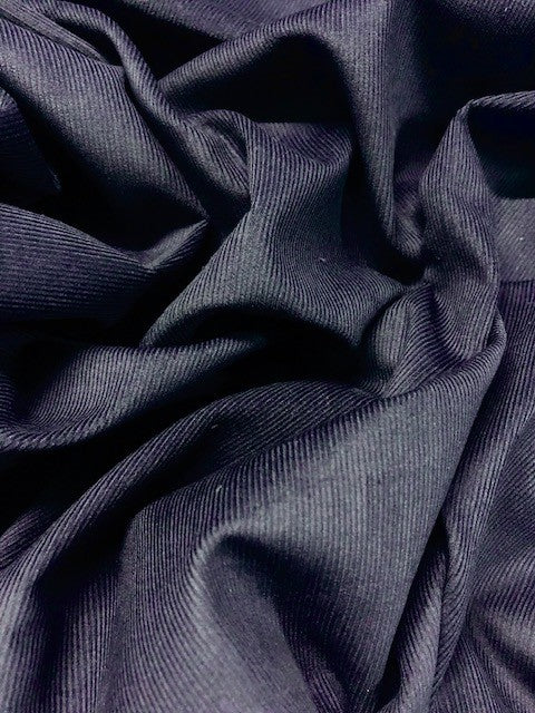 Navy 21-Wale Pincord Cotton Corduroy – 148 cm Wide