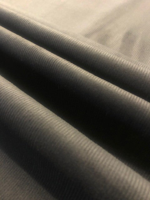 Charcoal 16-Wale Cotton Corduroy – 148 cm Wide