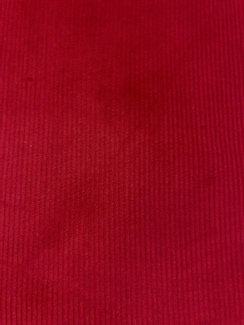Red 16-Wale Cotton Corduroy – 148 cm Wide