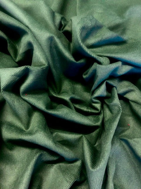 Bottle Green 16-Wale Pincord Cotton Corduroy – 148 cm Wide
