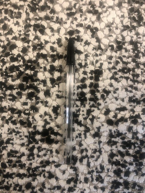 Flame Retardant Cut Velvet Mottled Black & White on Grey Upholstery Fabric