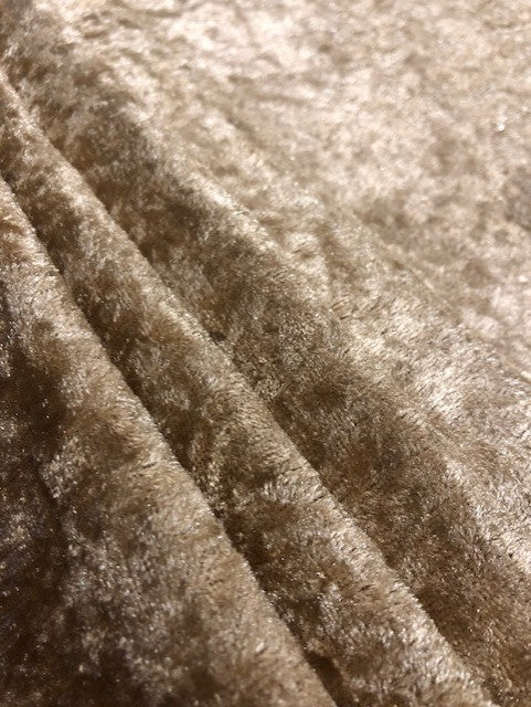 Crushed Stretch Velvet Fabric – Gold