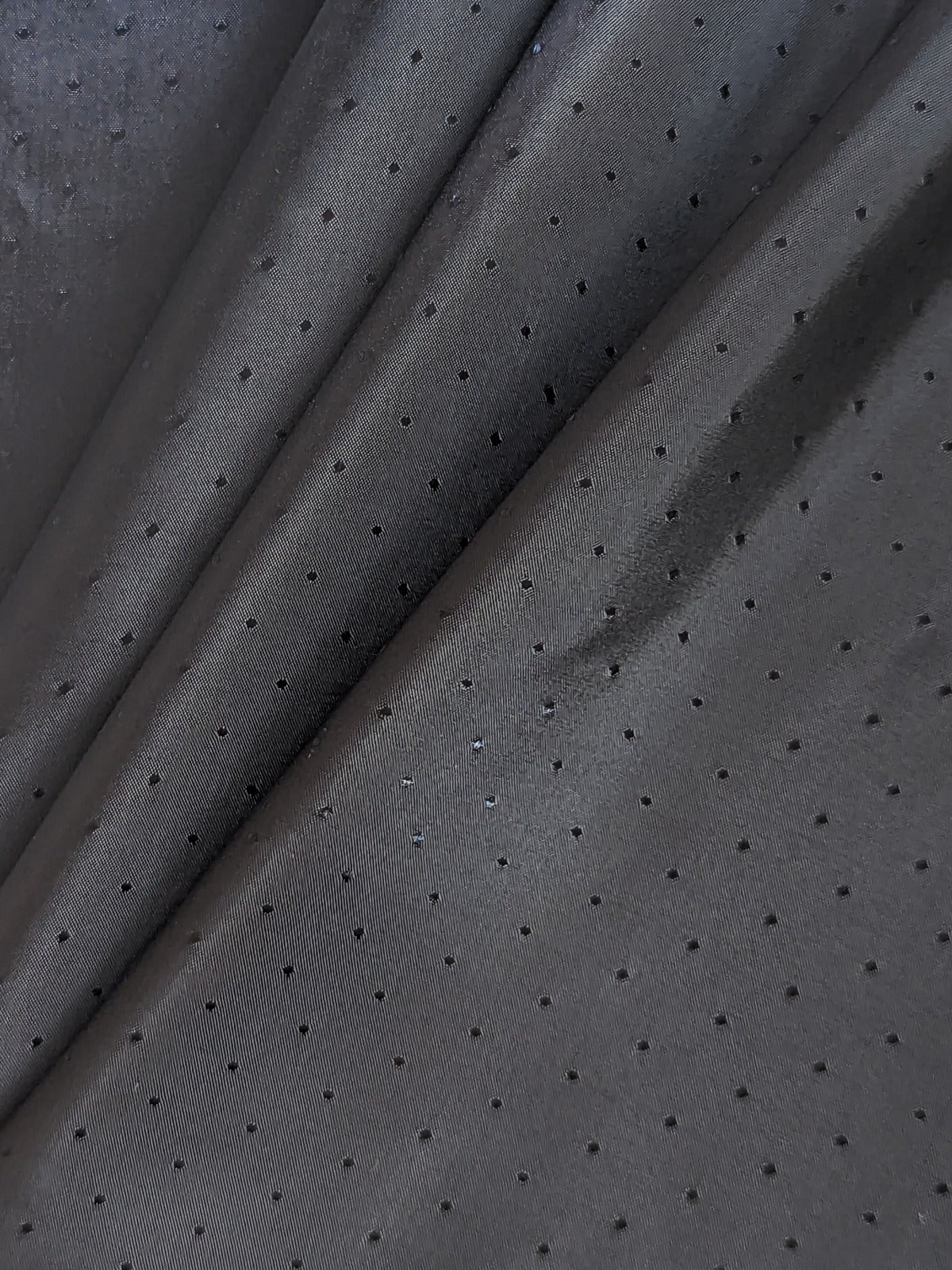 Navy Self Coloured Spot Lining