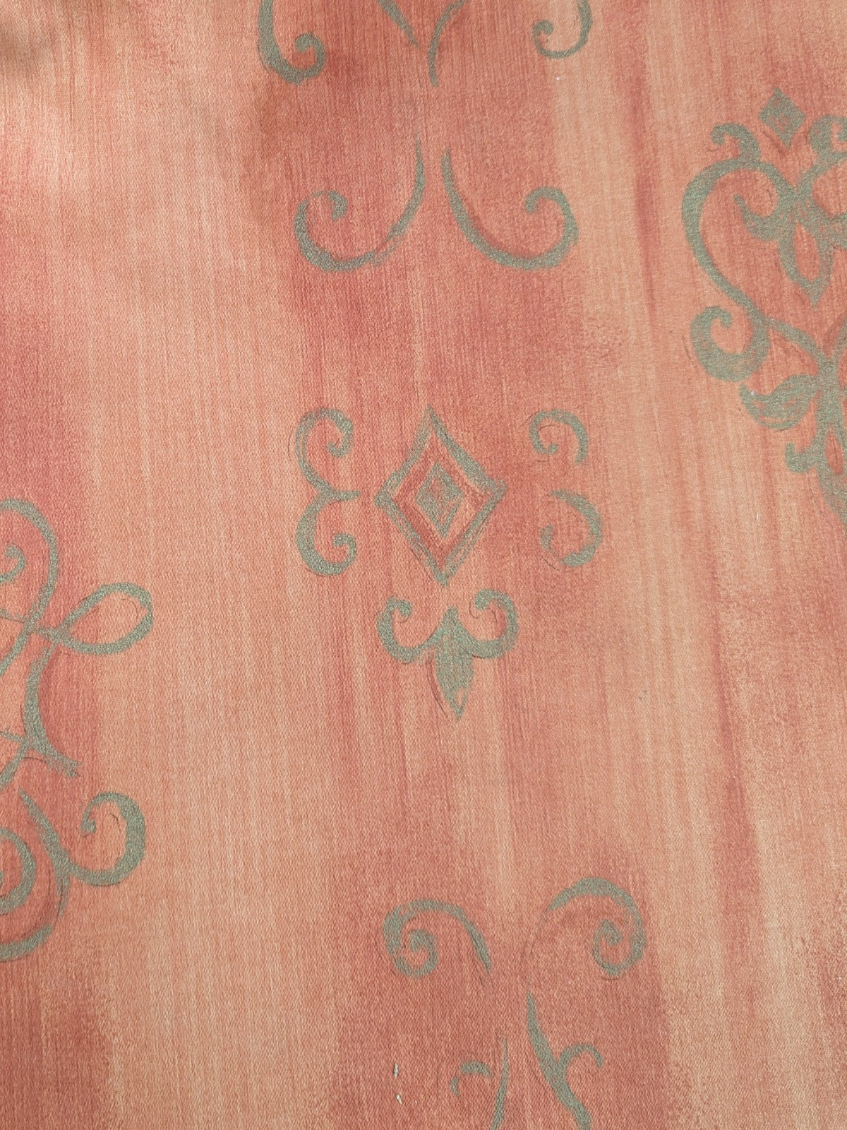 Bright Orange Cotton Print