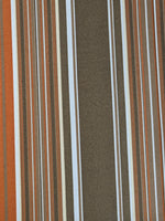 Brown/Orange Stripes Running Along The Fabric With Fire Retardant Finish