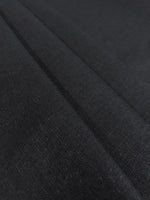 Black Soft Handle Linen/Viscose Mix