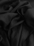 Black Soft Handle Linen/Viscose Mix