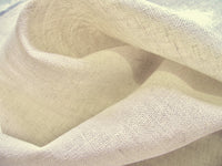 Ivory Linen Rayon. 160g/m2, 145cm wide, 55% Linen 45% Rayon. Roll Size - 1.3m