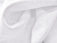 White Linen Rayon. 160g/m2, 145cm wide, 55% Linen 45% Rayon. Roll Size - 1.9m