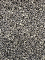 Slate Corded Lace with Scalloped Edge