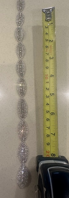 Linked Oval Crystal Trim