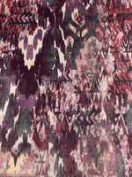 Abstract Design on Amethyst Shades Velvet Print