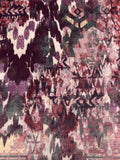 Abstract Design on Amethyst Shades Velvet Print