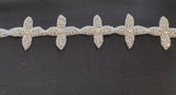 Crystal Cross Edging, 6cm Max width